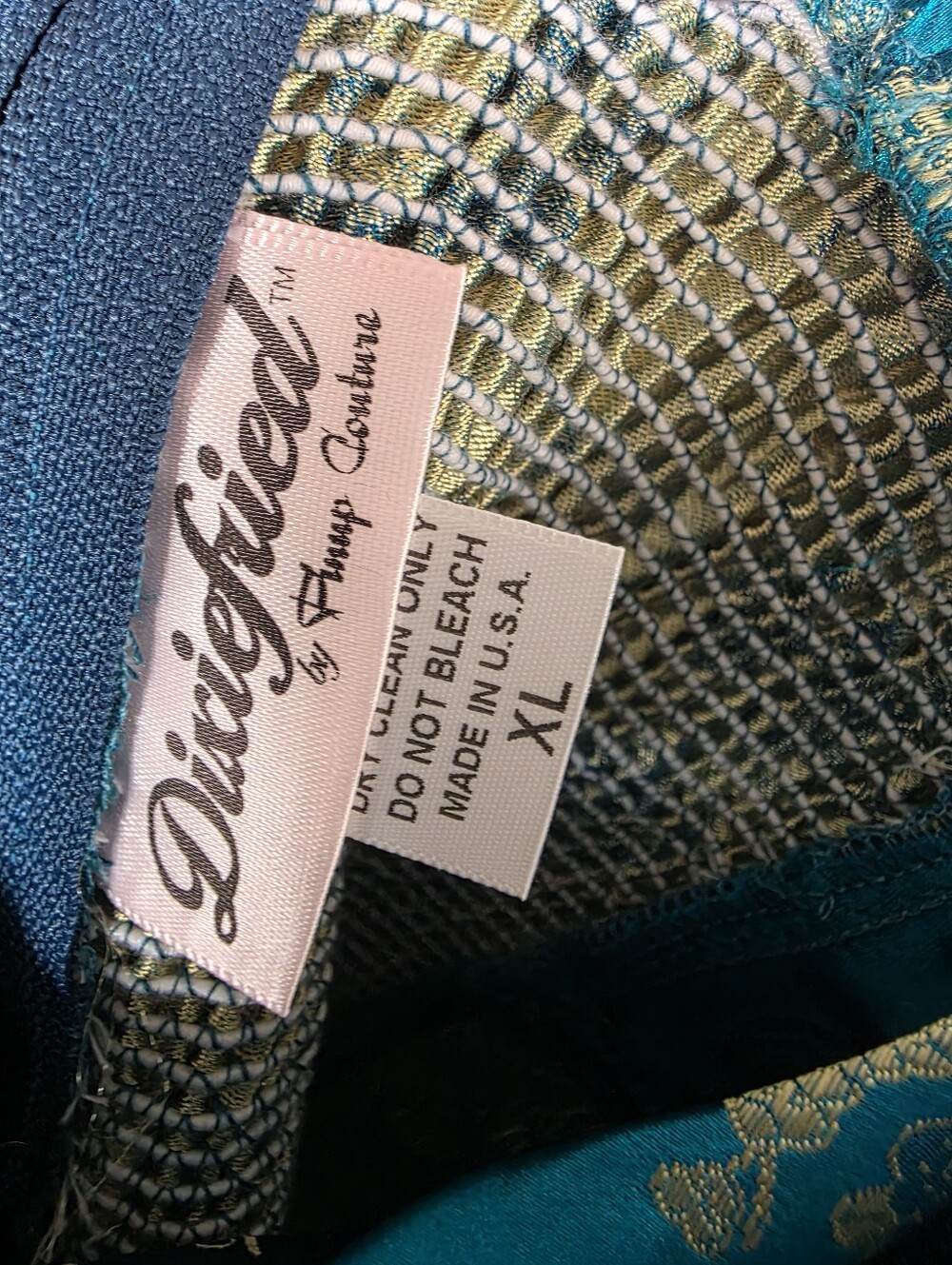 New Dixiefried By Pinup Couture Turquoise Tiki Twist Satin Sarong Retro Dress XL - Picture 4 of 8